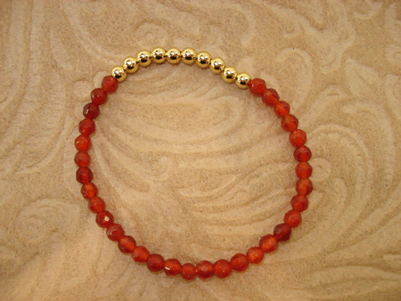 Model # 7301 Carnelian Stone with Gold Filled Top