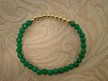 Model # 7501 Jade Stone with Gold Filled Top