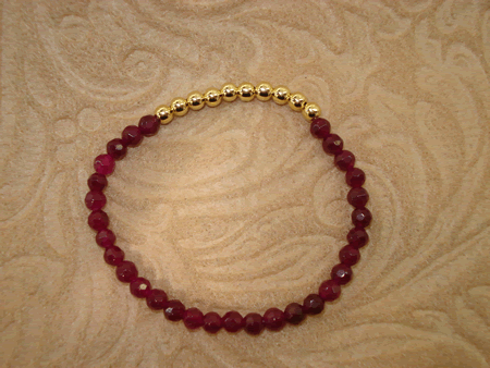 Model # 8801 4 mm Agate Stone with 4 mm Gold filled Top